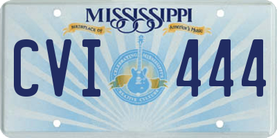 MS license plate CVI444
