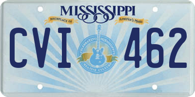 MS license plate CVI462