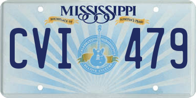 MS license plate CVI479