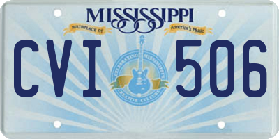 MS license plate CVI506