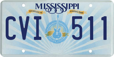MS license plate CVI511