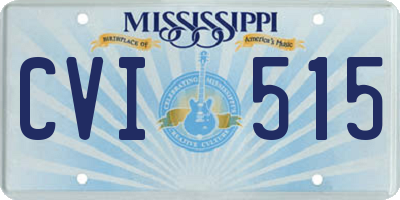 MS license plate CVI515