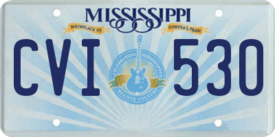 MS license plate CVI530