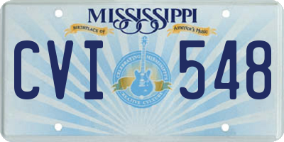 MS license plate CVI548