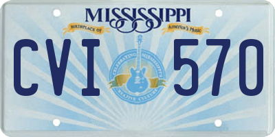 MS license plate CVI570
