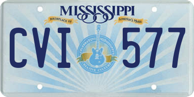 MS license plate CVI577