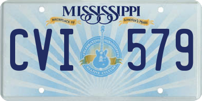 MS license plate CVI579