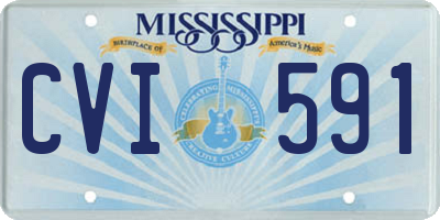 MS license plate CVI591