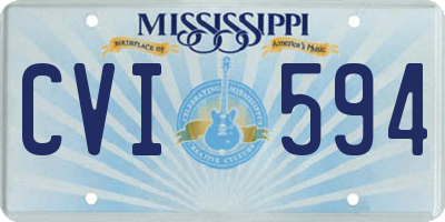 MS license plate CVI594