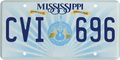 MS license plate CVI696