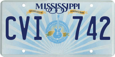 MS license plate CVI742