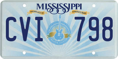 MS license plate CVI798