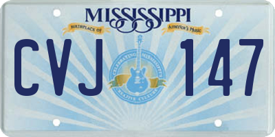 MS license plate CVJ147