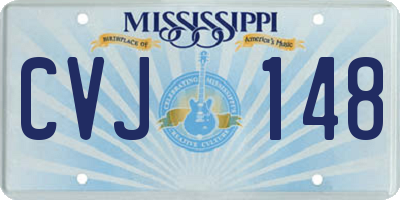 MS license plate CVJ148
