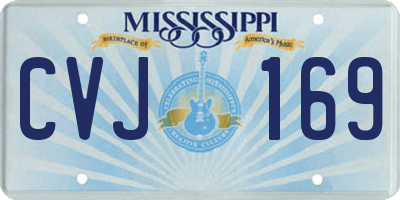 MS license plate CVJ169