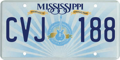 MS license plate CVJ188