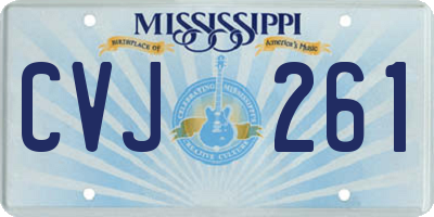 MS license plate CVJ261