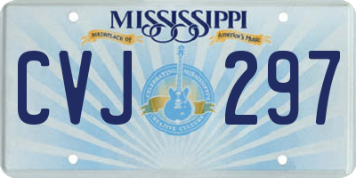 MS license plate CVJ297