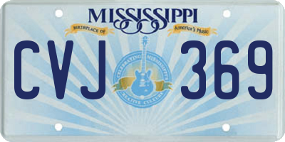 MS license plate CVJ369