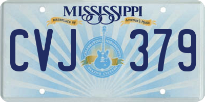 MS license plate CVJ379