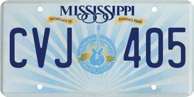 MS license plate CVJ405