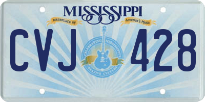 MS license plate CVJ428