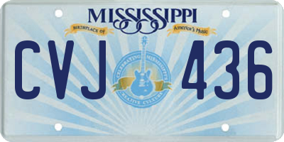 MS license plate CVJ436