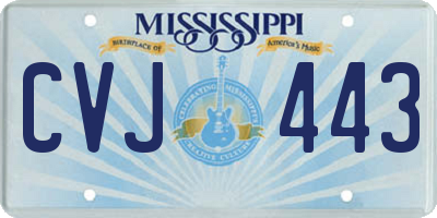 MS license plate CVJ443