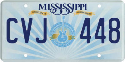 MS license plate CVJ448