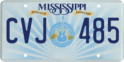 MS license plate CVJ485