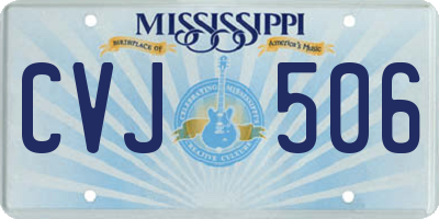 MS license plate CVJ506