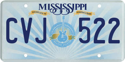 MS license plate CVJ522