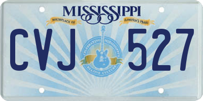 MS license plate CVJ527