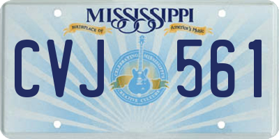 MS license plate CVJ561