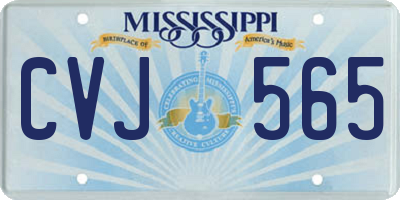MS license plate CVJ565
