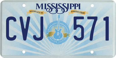 MS license plate CVJ571