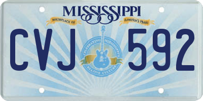 MS license plate CVJ592