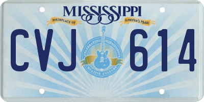 MS license plate CVJ614