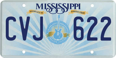MS license plate CVJ622