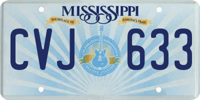 MS license plate CVJ633