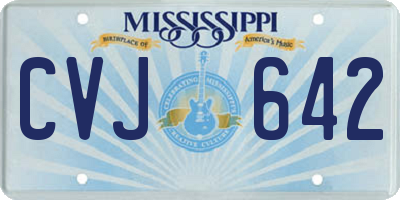 MS license plate CVJ642