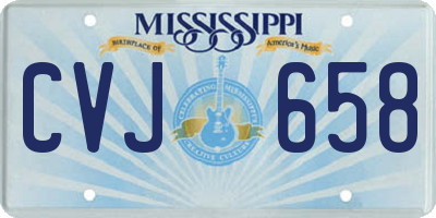 MS license plate CVJ658