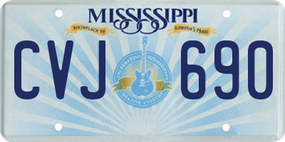 MS license plate CVJ690