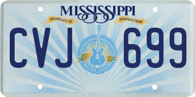 MS license plate CVJ699