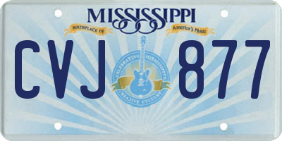 MS license plate CVJ877