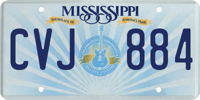 MS license plate CVJ884