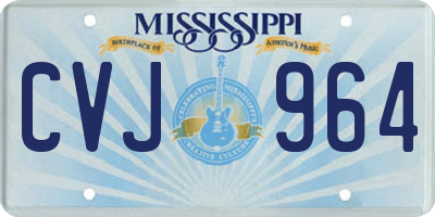 MS license plate CVJ964