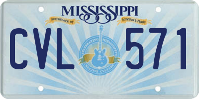 MS license plate CVL571