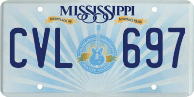 MS license plate CVL697