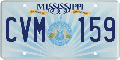 MS license plate CVM159